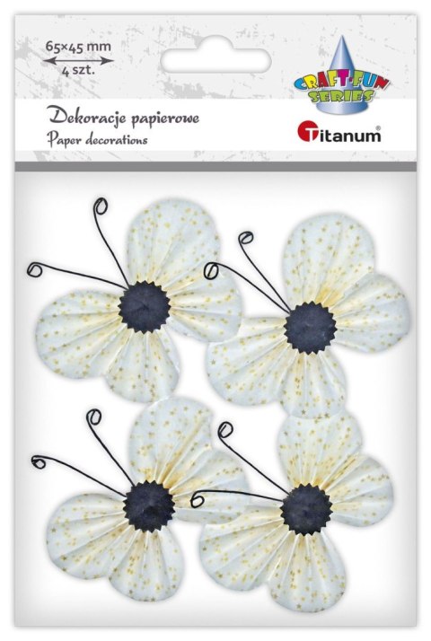 Ozdoba papierowa Craft-Fun Series motyle 3C Titanum (22YX0825-6D)