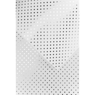 Papier ozdobny (wizytówkowy) A4 metaliczne kropki srebrny srebrny 200g Galeria Papieru (208933)
