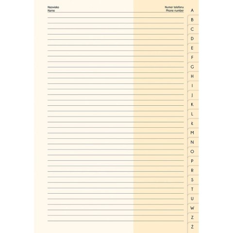 Skorowidz A5 70k. linia [mm:] 148x210 Interdruk (SKA5F)