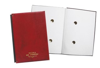 Teczka do podpisu A4 bordowy 15k. karton pokryty folią Warta