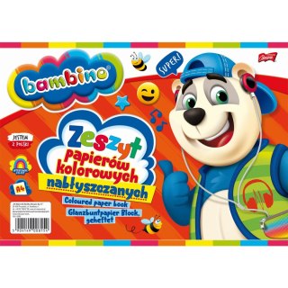 Zeszyt papierów kolorowych Bambino A4 90g 10k [mm:] 210x297 St.Majewski