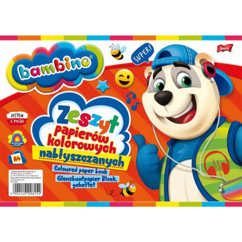 Zeszyt papierów kolorowych Bambino A4 90g 10k [mm:] 210x297 St.Majewski