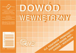Druk offsetowy A6 Dowód wewnętrzny 50k. Michalczyk i Prokop (K-13)
