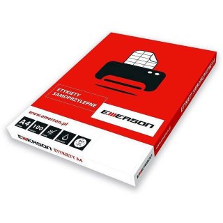 Etykieta samoprzylepna A4 kolorowy biały [mm:] 74x17 Emerson (eta4074x017w)