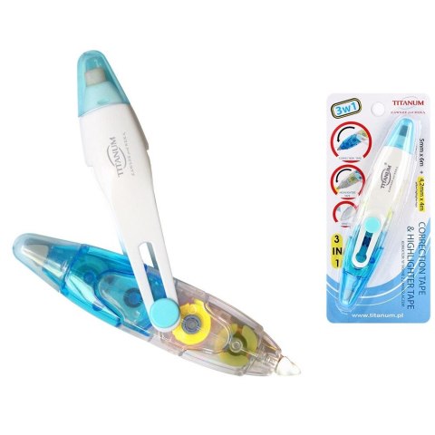 Korektor w taśmie (myszka) 3W1 5x6 [mm*m] Titanum