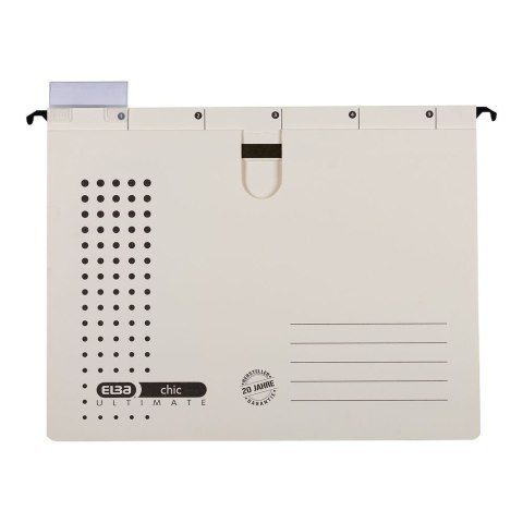 Skoroszyt A4 Chic Ultimate wiszący beżowy karton 230g Elba (100552093)