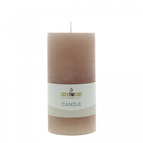 Świeca pieńkowa 6,3X12,5cm w kolorze Taupe [mm:] 125 śr. 60mm Pavoncella (8720935401346)