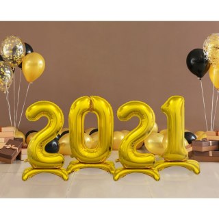 Balon gumowy Beauty&Charm cyfra stojąca złota złota 750mm 30cal Godan (BC-ASZ2)
