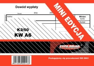 Druk samokopiujący A6 KW 50k. Stolgraf (K2/50)