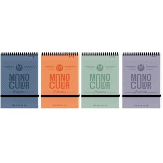 Kołozeszyt (kołonotatnik) A6 MONOCOLOR 96k. krata (nd) (5320)