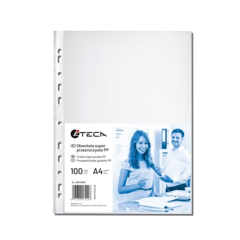 Koszulki na dokumenty 9574294 krystaliczne A4 kolor: przezroczysty typu U 45 mic. Herlitz (300022762)