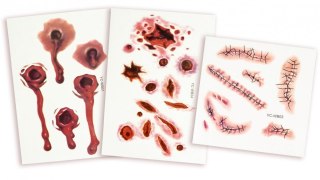 Tatuaż zmywalny rany Arpex (KO7529)