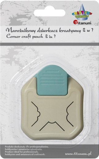 Dziurkacz ozdobny Craft-Fun Series kreatywny narożny 3w1 Titanum (T-6630-2)