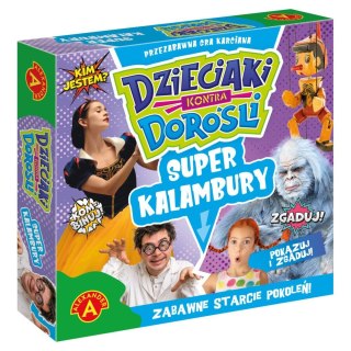 Gra planszowa SUPER KALAMBURY DZIECIAKI KONTRA DOROŚLI Alexander