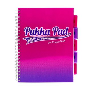 Kołozeszyt (kołonotatnik) A4 FLEX PAD 200k. 80g krata Pukka (8408-FUS)