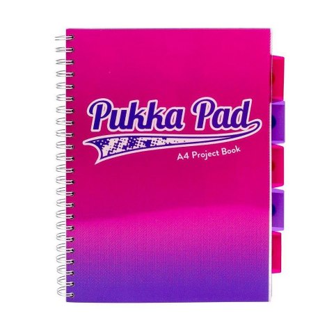 Kołozeszyt (kołonotatnik) A4 FLEX PAD 200k. 80g krata Pukka (8408-FUS)