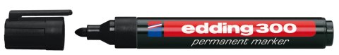 Marker permanentny wkład czarny 1,5-3,00mm okrągła końcówka Edding
