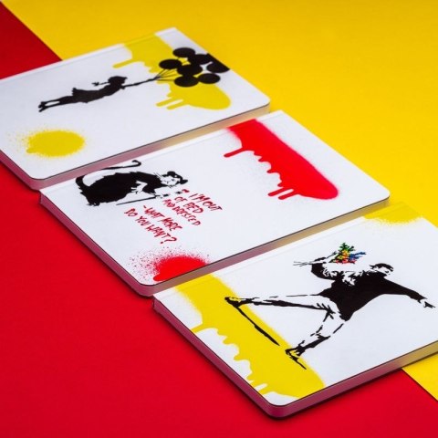 Notes (notatnik) Banksy - baloon 128k. [mm:] 140x210 Pinifarina (PF-PNF1421BSKBA)