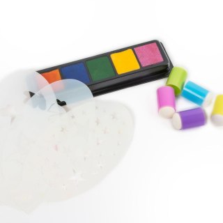 Zestaw kreatywny Kidea STEMPELKI CIENIUJĄCE Z SZABLONAMI Derform (SCSKA)