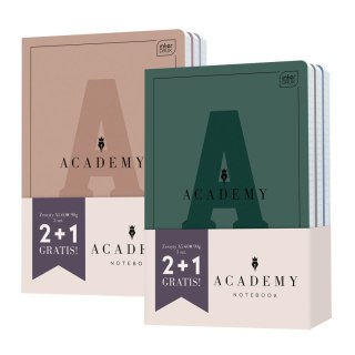 Zeszyt A5 ACADEMY Hybryda A5/60# 2+1 gratis 60k. 90g krata Interdruk (5902277355997)