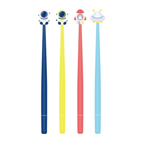 Długopis KOSMOS mix żelowy wkład niebieski 0,5mm Strigo (SSC240)