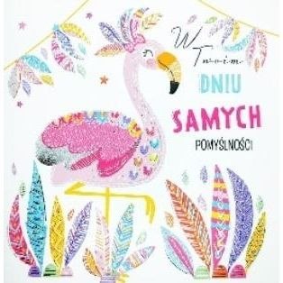 Kartka składana C5 KARNET KW TŁ FLAMING PIÓRA Henry (5907465664387)