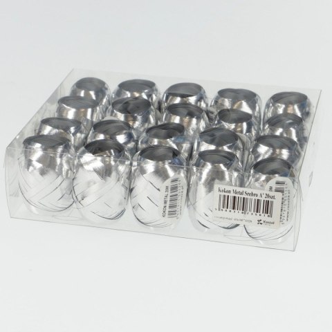 Kokon metalizowany konon 20m srebrny Rosa