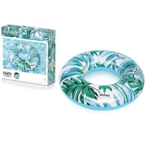 Koło do pływania Z Palmami Niebieskie 119 Best Way (9659)