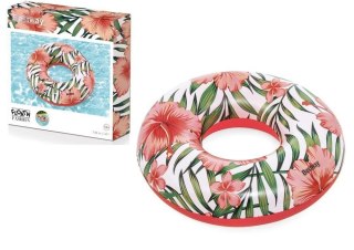 Koło do pływania Z Palmami Różowe 119 cm Best Way (9658)