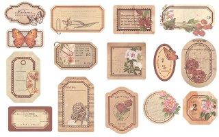 Ozdoba papierowa Craft-Fun Series etykiety w pudełku Titanum (24XQ0501-18)