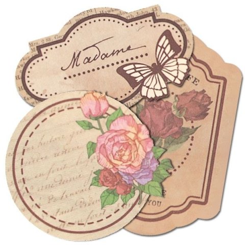 Ozdoba papierowa Craft-Fun Series etykiety w pudełku Titanum (24XQ0501-18)