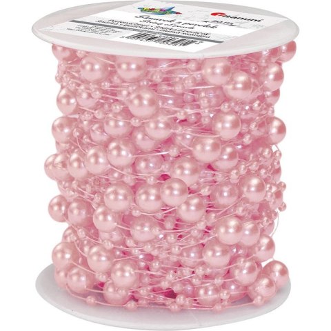 Perełki Craft-Fun Series na żyłce różowy pastelowy Titanum (D-8)