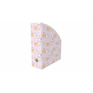 Pojemnik na dokumenty pionowy A4 PUPPIES mix nadruk karton pokryty folią Biurfol (NSE-02-36)