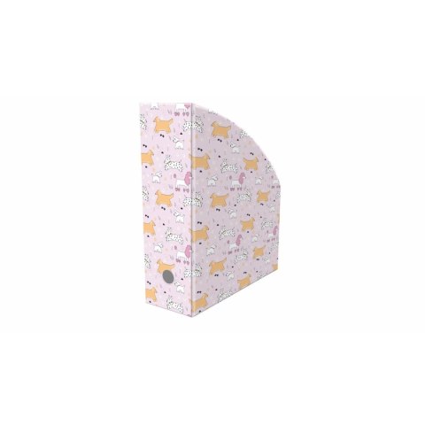 Pojemnik na dokumenty pionowy A4 PUPPIES mix nadruk karton pokryty folią Biurfol (NSE-02-36)