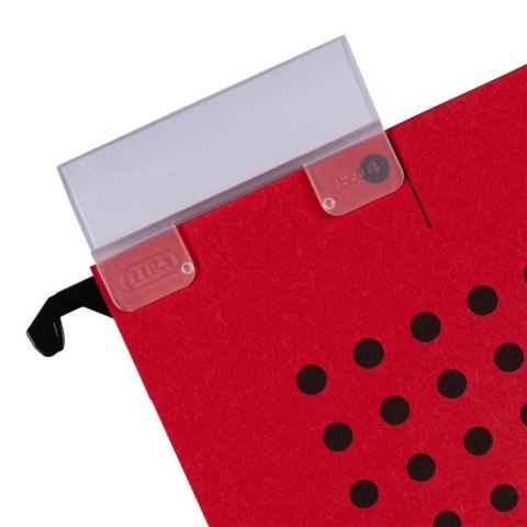 Teczka zawieszkowa A4 Chic Ultimate z płóciennymi bokami czerwony karton 230g Elba (100552105)