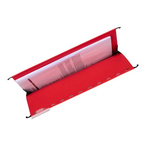 Teczka zawieszkowa A4 Chic Ultimate z płóciennymi bokami czerwony karton 230g Elba (100552105)