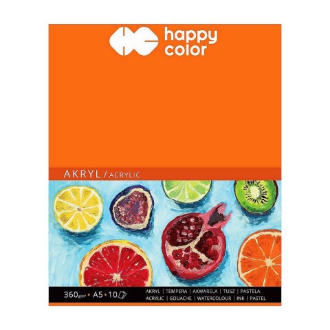 Blok artystyczny A5 360g 10k Happy Color (HA 7836 1530-A10)