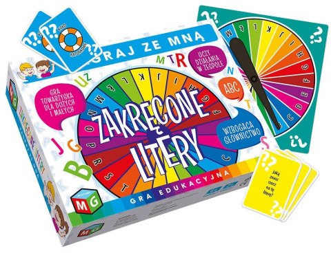 Gra edukacyjna ZAKRĘCONE LITERY Multigra