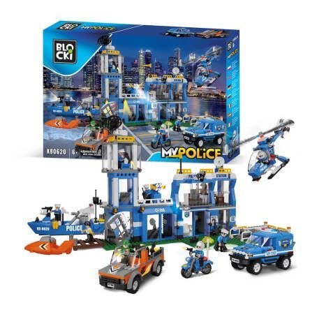 Klocki plastikowe MyPolice Posterunek policji Icom (KB0620)