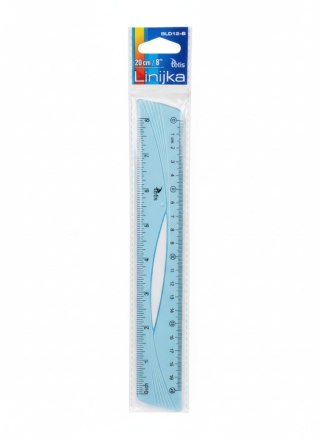 Linijka plastik 20cm Tetis (BL012-B)
