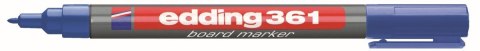 Marker suchościeralny 361 wkład niebieski 1,0mm płaska/szpic końcówka Edding