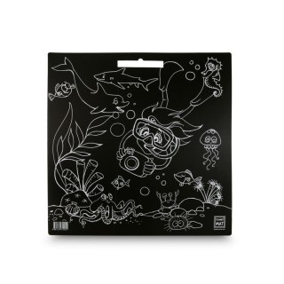 Podkład na biurko FUNNY MAT BLACK OCEAN sfu1045 czarny polipropylen PP [mm:] 400x400 Strigo (8681379310451)