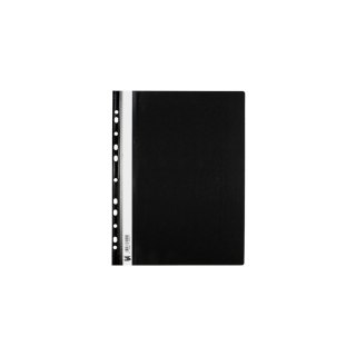 Skoroszyt A4 sztywny zawieszany czarny czarny PVC PCW 160mic. 150g Tres (SKWA4/CZAR)
