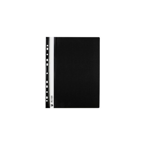 Skoroszyt A4 sztywny zawieszany czarny czarny PVC PCW 160mic. 150g Tres (SKWA4/CZAR)