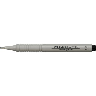 Cienkopis kreślarski Ecco Pigment wkład czarny 0,7mm 1kol. Faber Castell (FC166799)