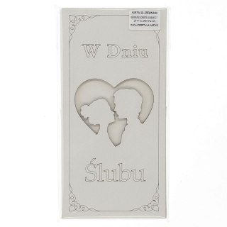 Kartka składana DL Drewniana Fanaberie Krzysia (DL)