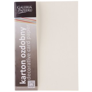 Papier ozdobny (wizytówkowy) A4 sukno kremowy 180g Galeria Papieru (204102)