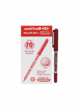 Pióro kulkowe czerwone wkład czerwone Uni (UB-150-10E)