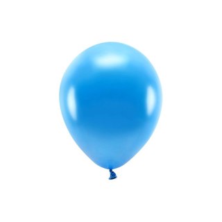 Balon gumowy Metalizowane Eco Balloons niebieska 260mm Partydeco (ECO26M-001)