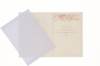 Kartka składana A5 KWIATOWY Nowy Art Nuvo (b6)